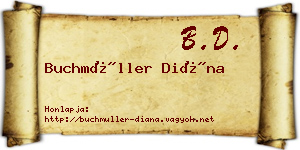 Buchmüller Diána névjegykártya